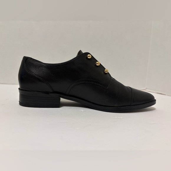 Nine West Wearable black leather slip-on Oxford shoes size 6.5 M - Picture 5 of 10